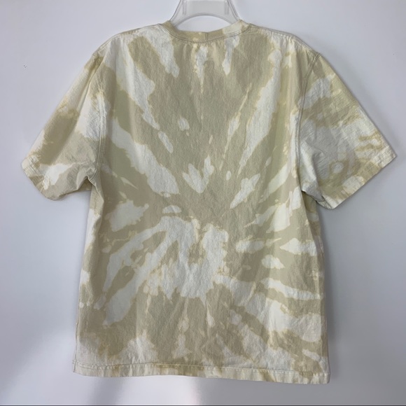 Carhartt Beige Custom Bleach Dye Tee Shirt Large - Picture 6 of 6